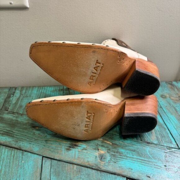 Ariat Greeley Western Boot Size 10B Southwestern Coastal Cowgirl - Picture 11 of 12
